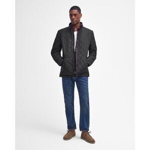 Barbour Powell Quilted Jacket in Black
